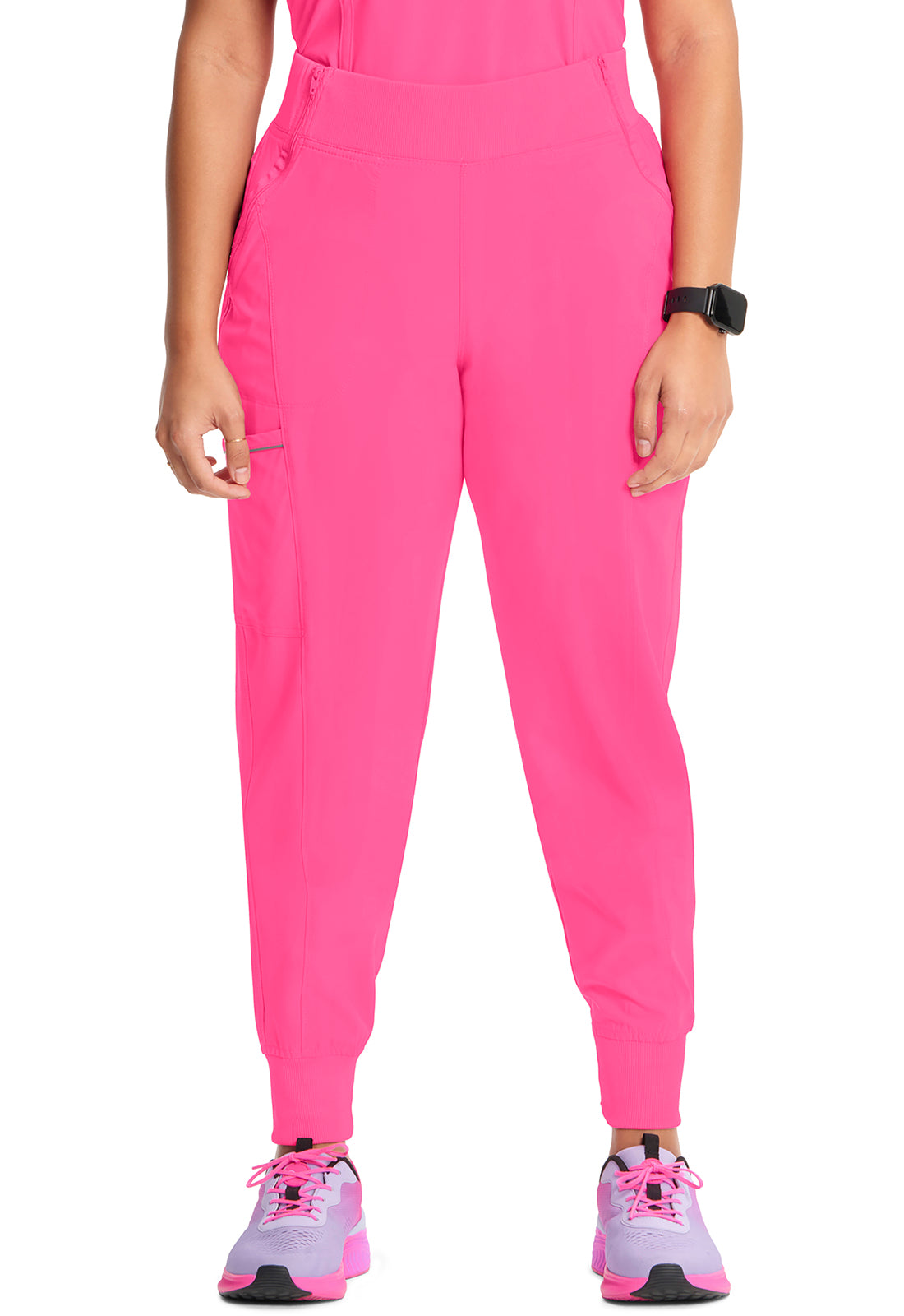 Women's Elastic Waistband Jogger Scrub Pant - Plus