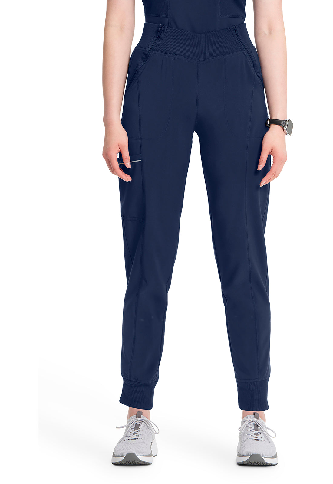 Women's Elastic Waistband Jogger Scrub Pant - Plus