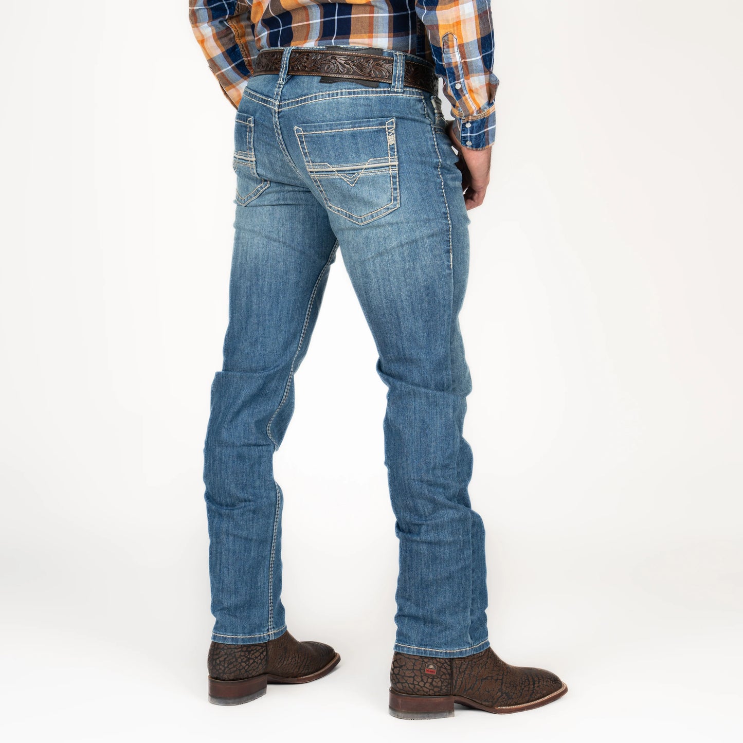 Rock & Roll Denim Rifle Skinny Ldder Stitch Jeans