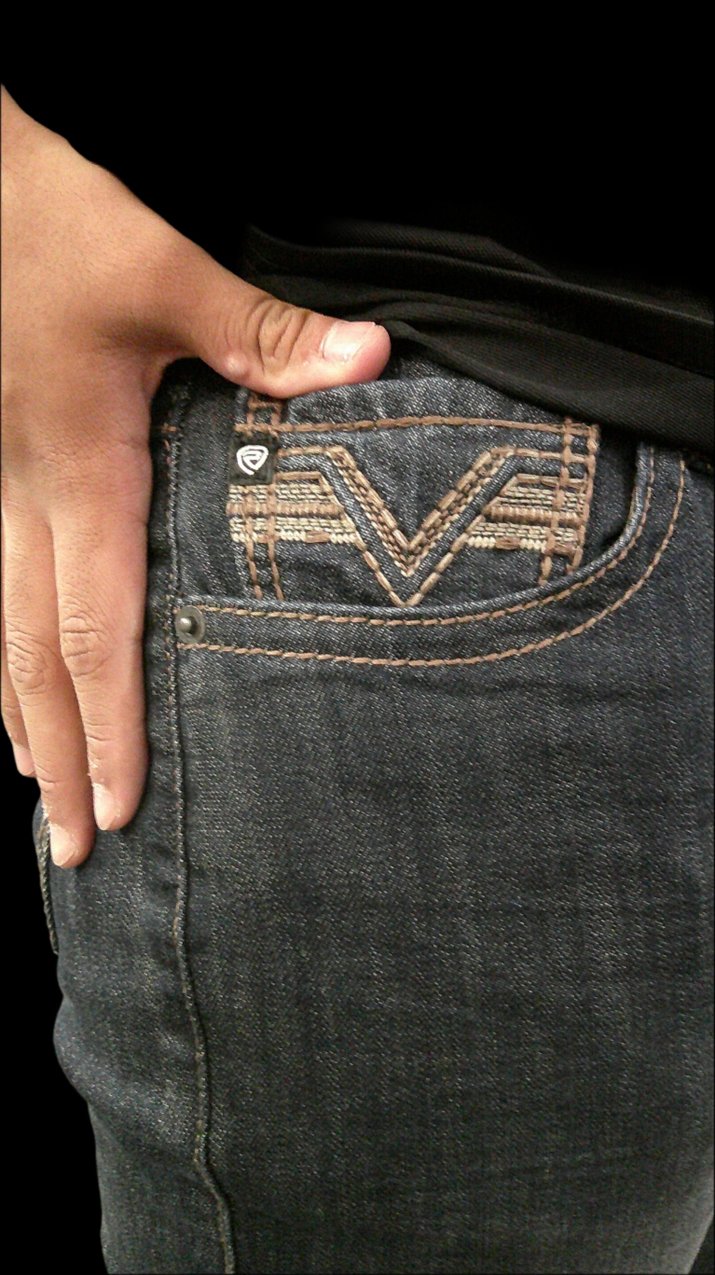Rock&Roll Revolver Straight Barb Stitch Jean