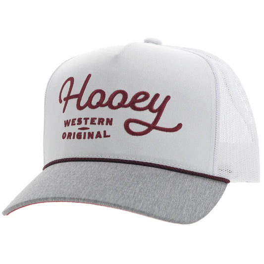 "OG" HOOEY HAT WHITE W/RED STITCHING