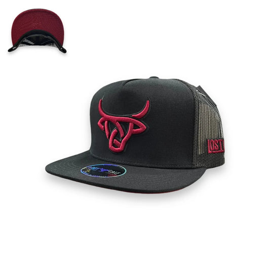 Lost Calf Hat - Burgundy Flat