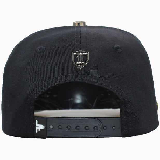 FERRETI HATS PREMIUM Los 3 Vicios Black on Black Baseball Cap For Men