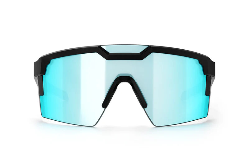 HeatWave Future Tech Sunglasses: Black Frame Arctic Chrome Z87+
