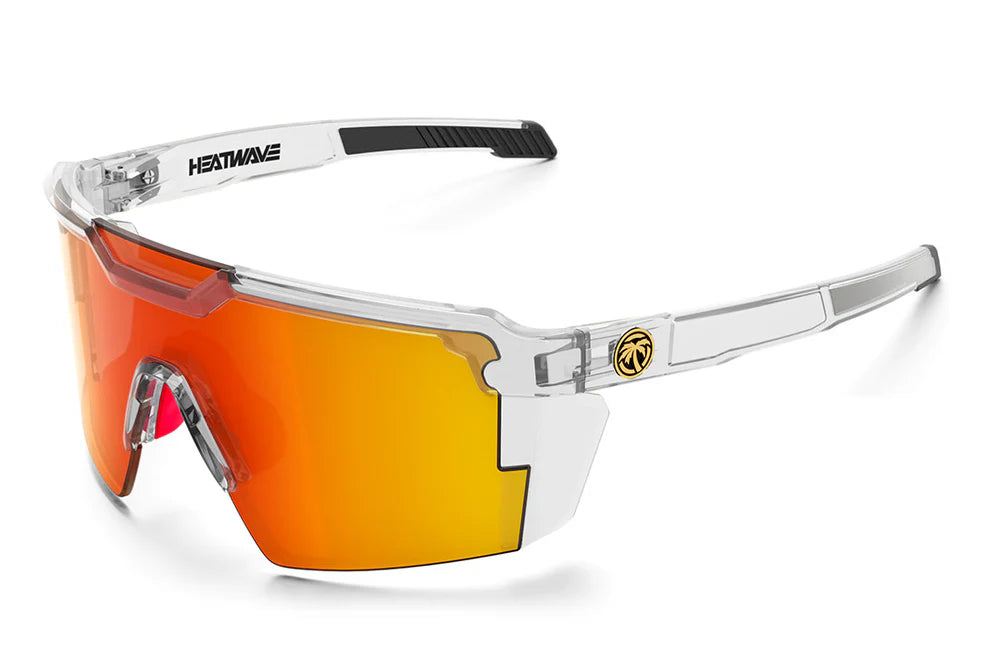 HeatWave Future Tech Sunglasses: Vapor Clear Frame Sunblast Lens Z87+