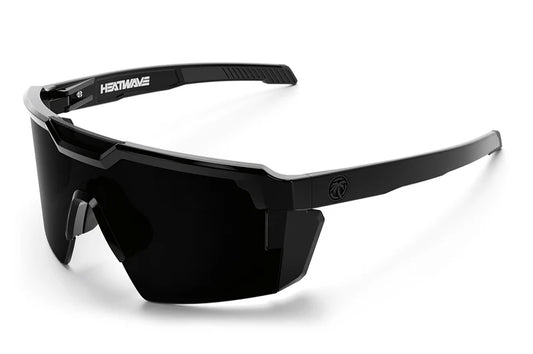 Heat Wave Future Tech Sunglasses: GLOSS BLACK Ultra Black Z87+