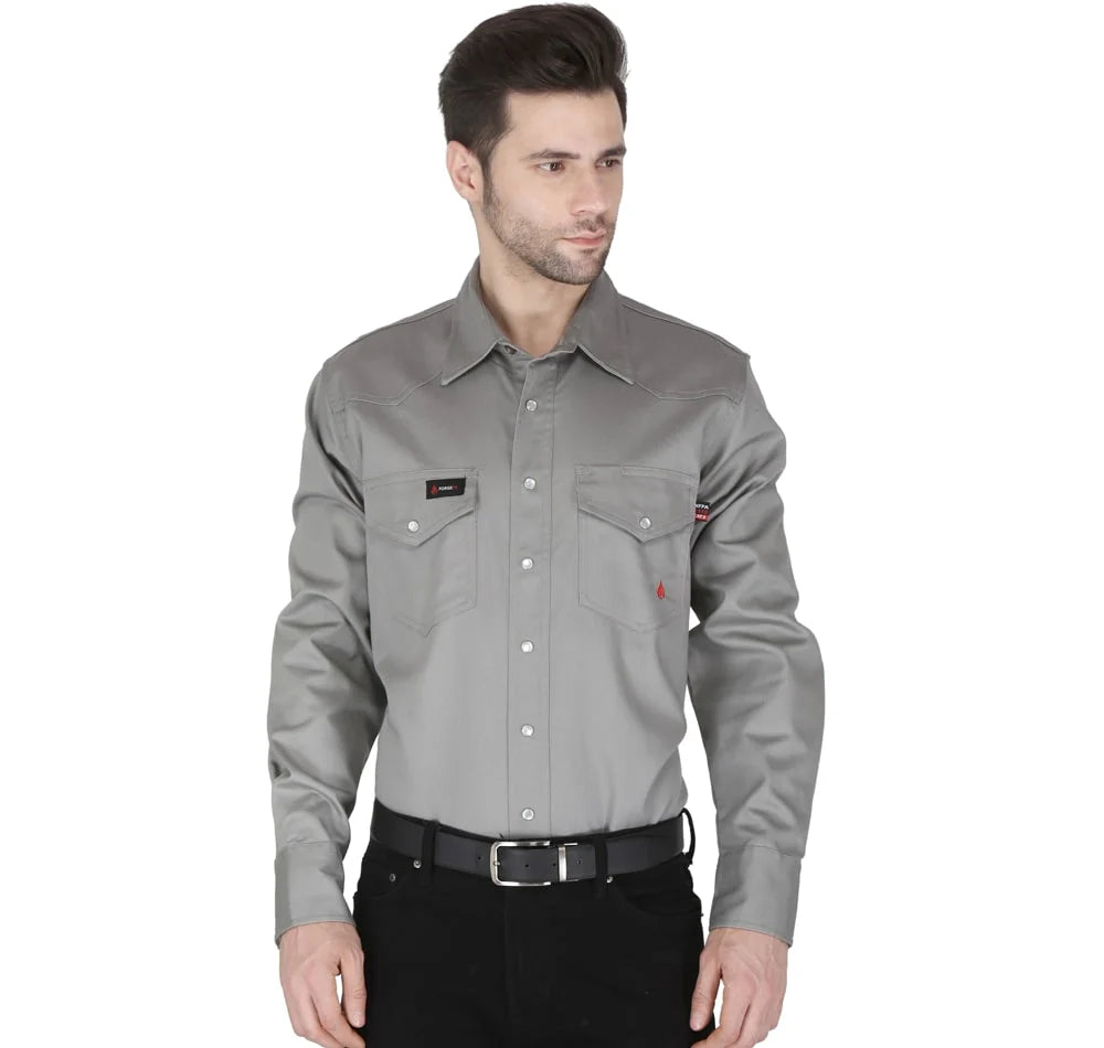 Forge Fr Men's Solid Long Sleeve Shirt