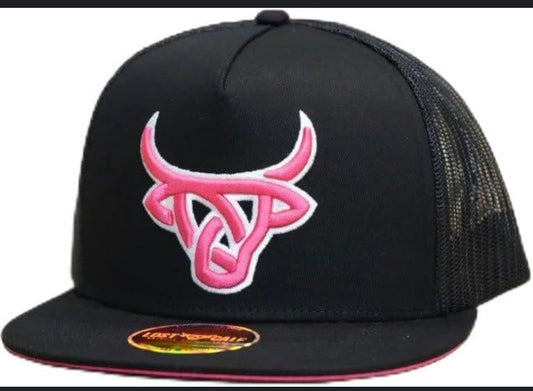 Lost calf 3D Logo pink with black flat