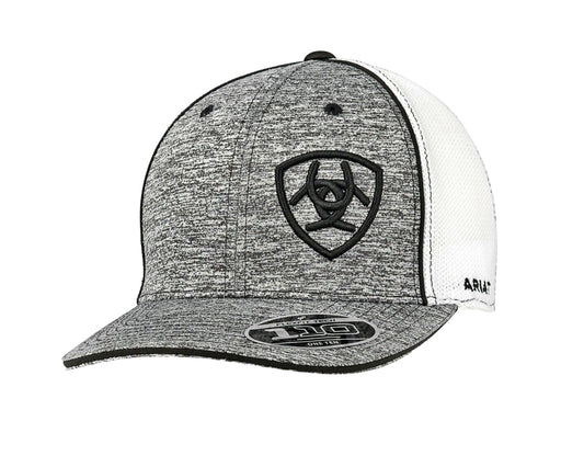Ariat Grey Heather Offset Logo Snapback Ball Cap