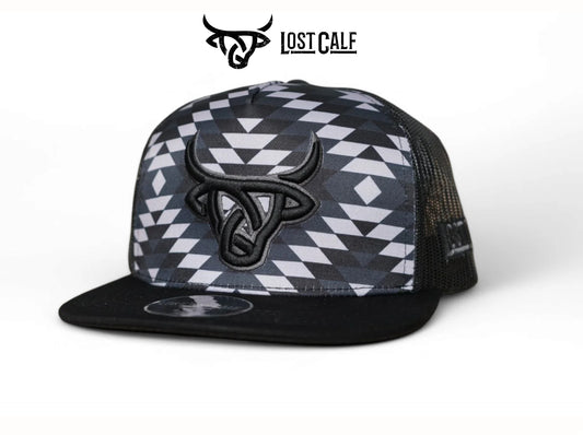 Lost Calf Dark Rustic Flat Cap