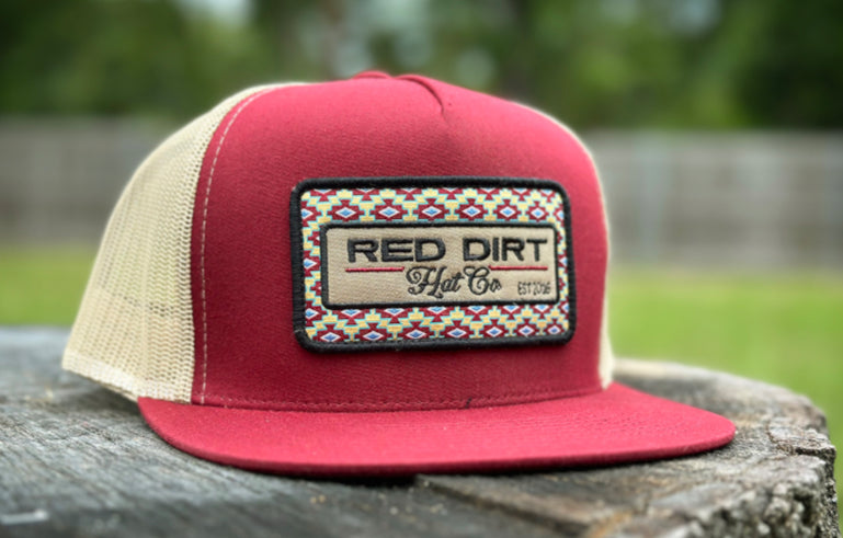 Red Dirt Saddle Up-Burgundy/Khaki Cap