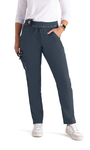 Serena 7-Pocket Mid-Rise Tappered Leg Scrub Pant