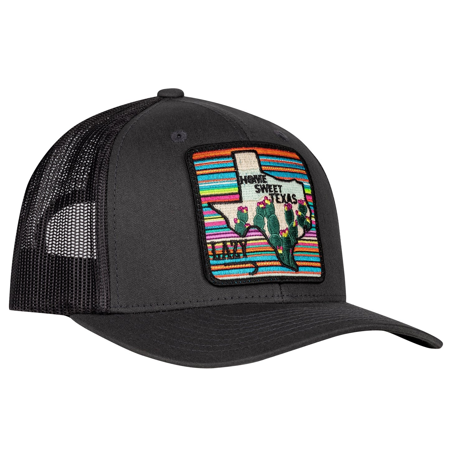 Lazy J Ranch Grey Home Sweet Texas Mid Profile Trucker Hat