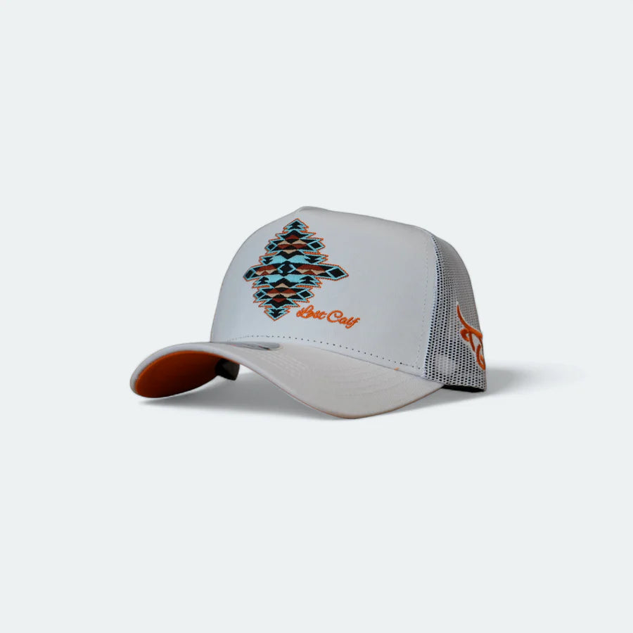 Lost Calf Gem White 5 Panel Curve