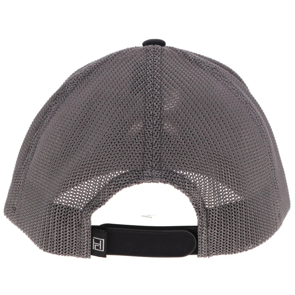 "Classic" Hat Black/Grey w/White & Grey Hooey Golf Logo