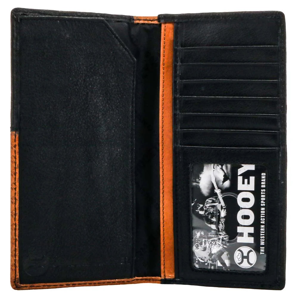**FINAL SALE** Hooey Basketweave Black corner Rodeo Wallet