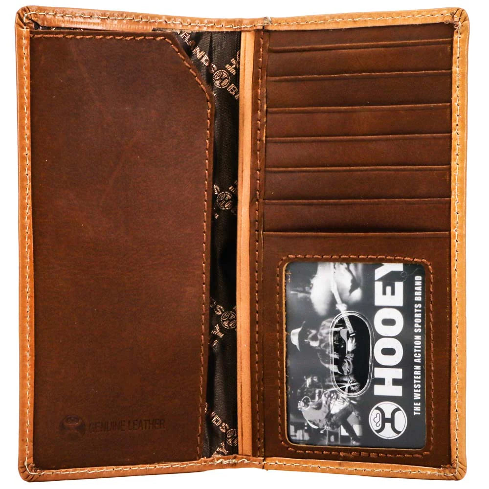 **FINAL SALE** Hooey Hand-Tooled Floral Rodeo Wallet