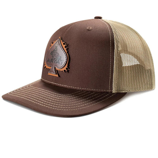 AriatSpade Patch Brown Cap