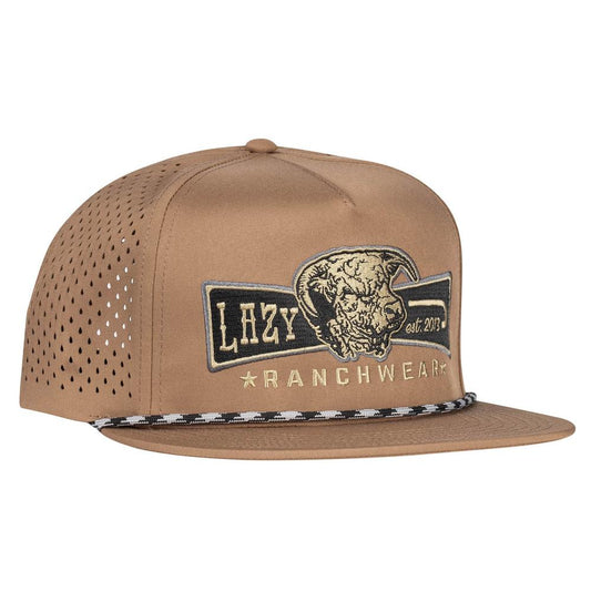 LAZY J RANCH TAN DIAMOND BANNER PERFORMANCE CLASSIC ROPE TRUCKER HAT
TANPERBANNER