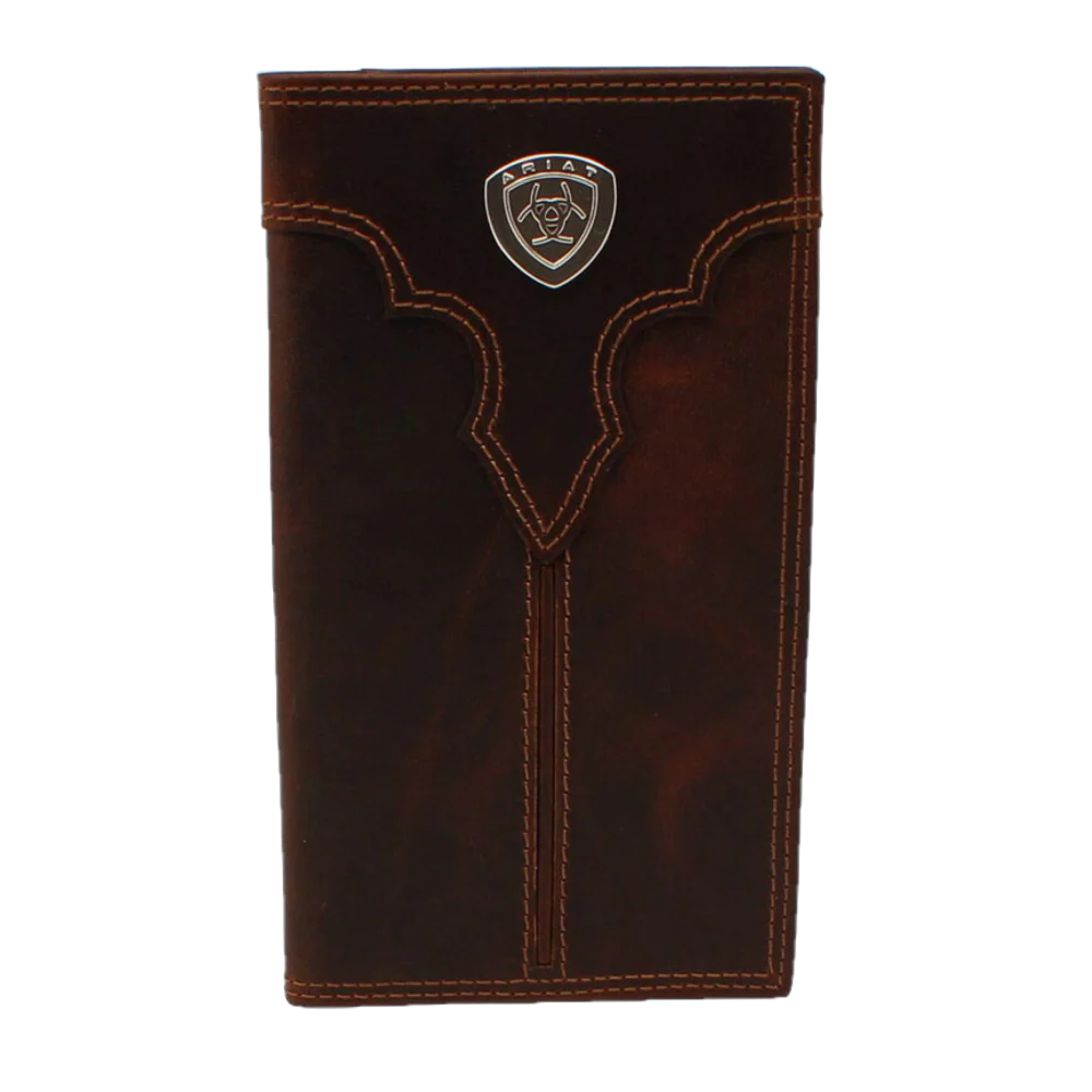 ARIAT CENTER BUMP SHIELD BROWN RODEO