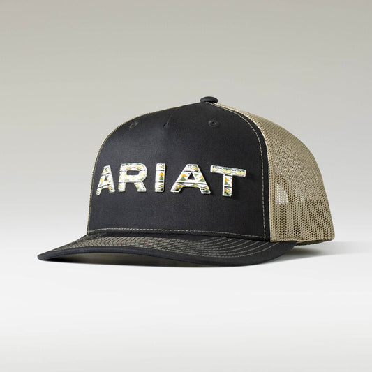 Ariat Embroidered Logo Black Green