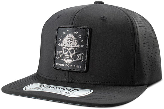 ARIAT Work Black Skull Work SpansNap