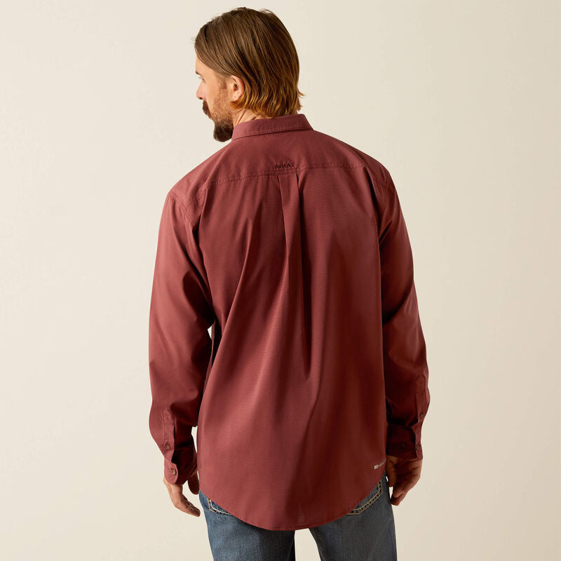 ARIAT TEK 360 Airflow Red Mahogany LS SHRT
