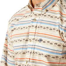 ARIAT Reed Khaki LS SHRT