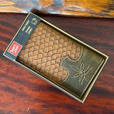 Tony Lama Fish Scale Tri-Fold Wallet