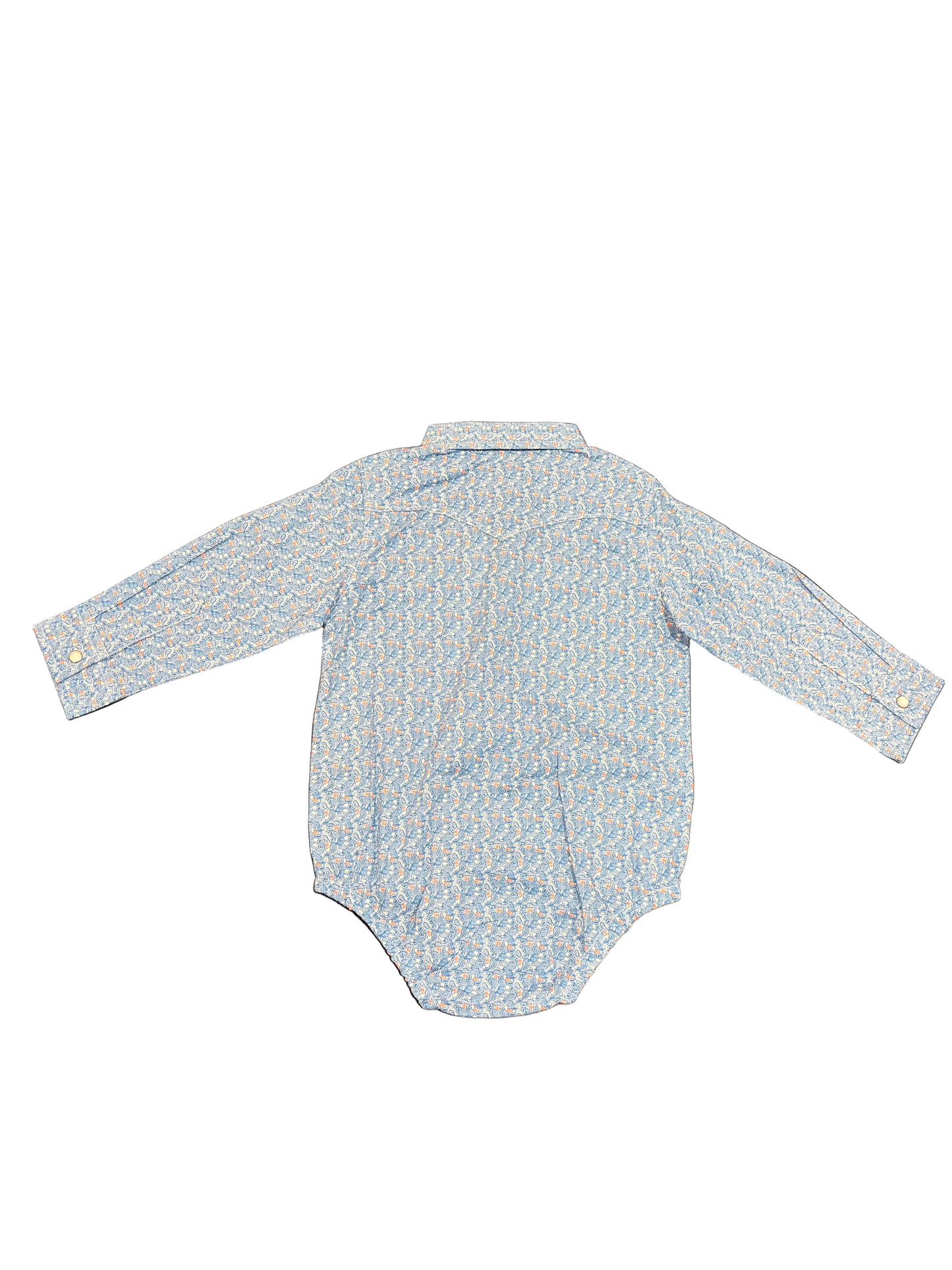 Little Boy's Long Sleeve Paisley Bodysuit