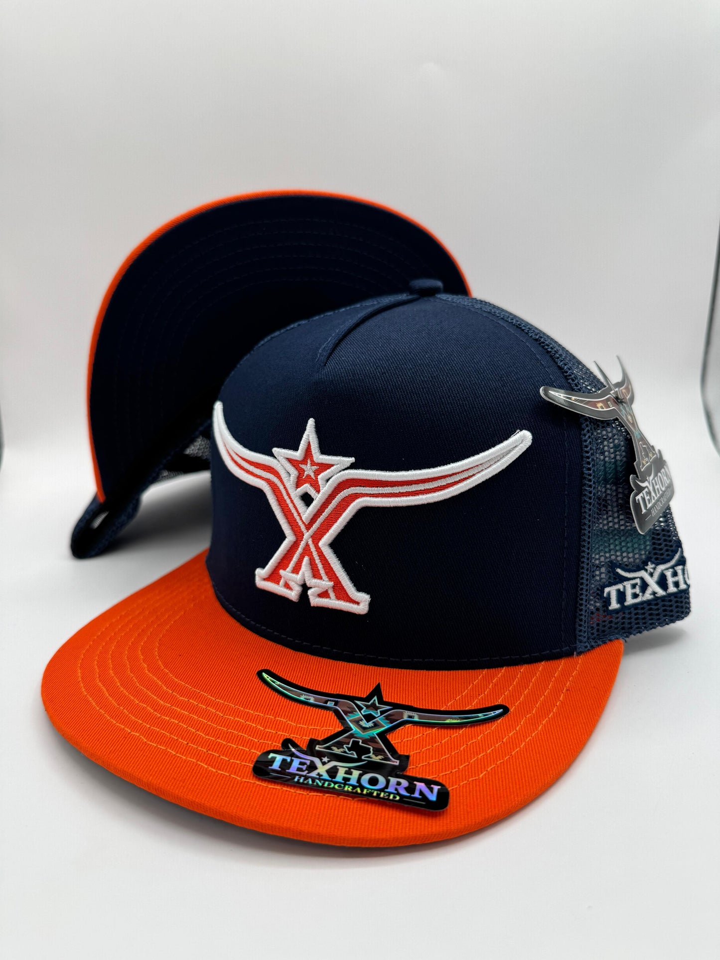 TEXHORN HAT - Navy And Orange