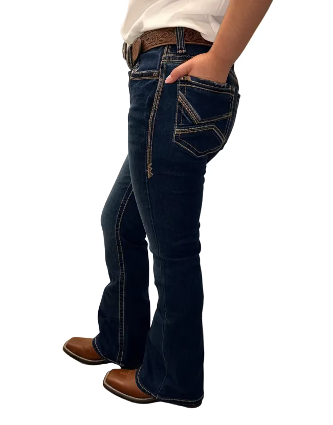 Women's Western Blue Bootcut Jeans