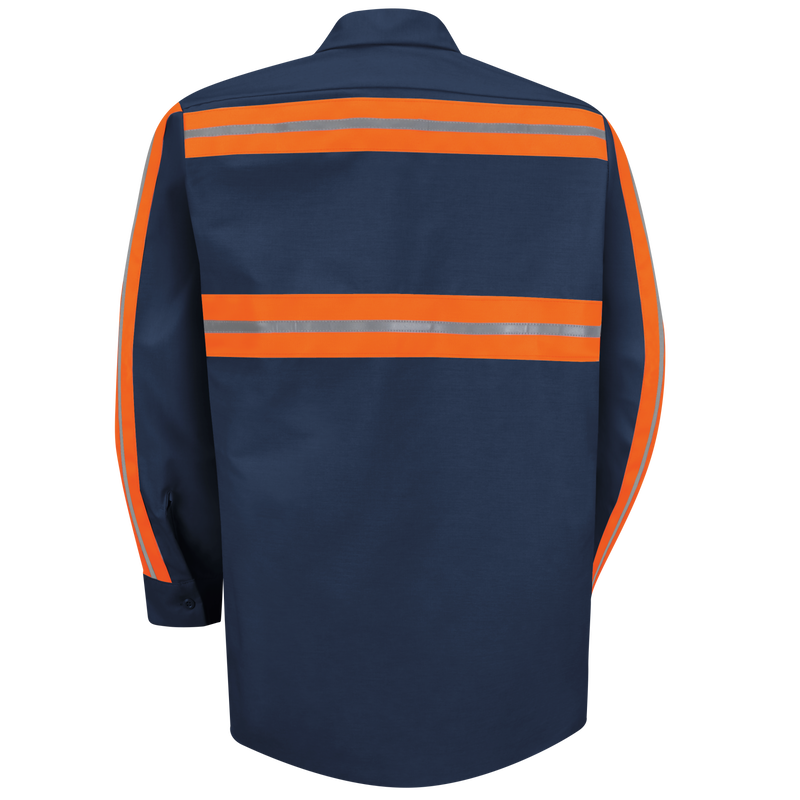 Red Kap Long Sleeve Enhanced Visibility Shirt