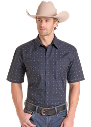 Panhandle Slim Mens Short Slevee 2Pkt Snap