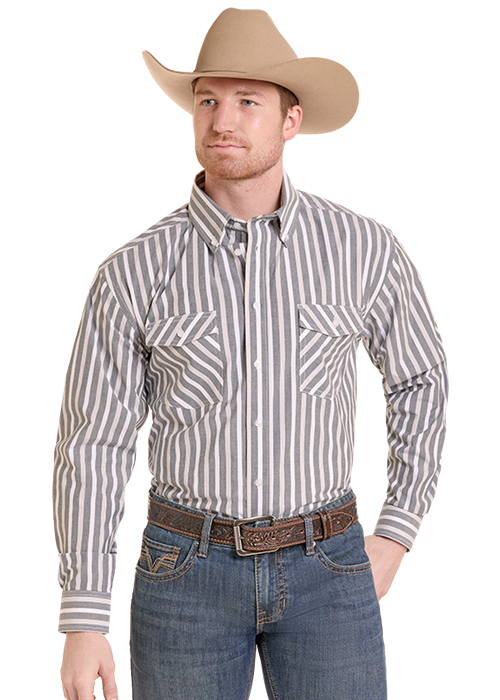 Panhandle Yarn-Dye Stripe LS Shirt