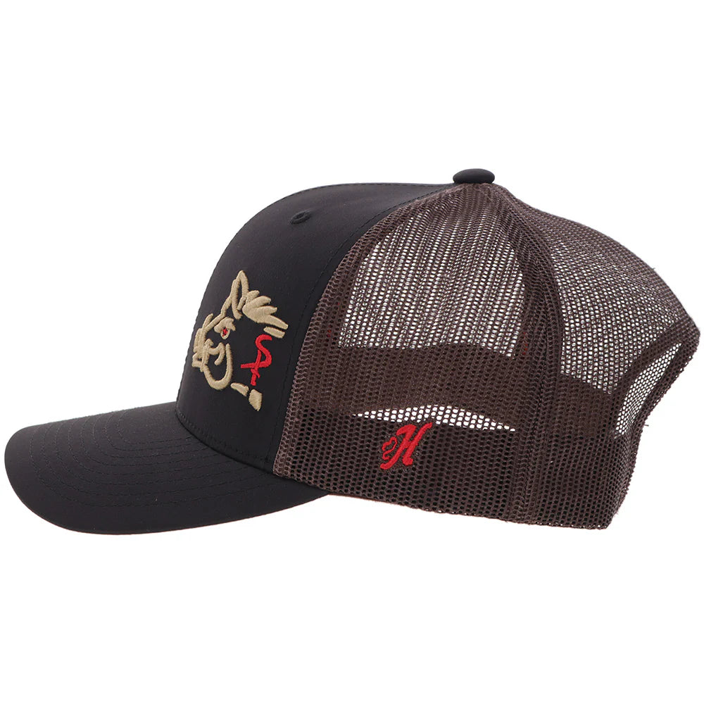 "Sniper Pig" Hat Black/Brown
