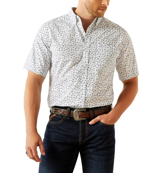 Ariat WF Oaks Periwinkle SS SHRT