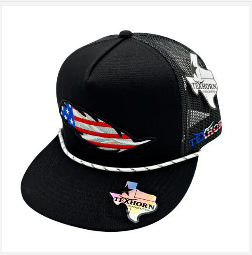 TEXHORN CAP USA FEATHER