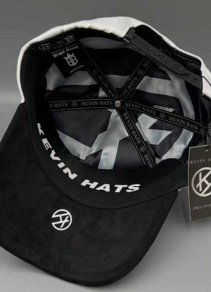 Kevin Hats New York White on Black