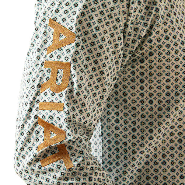 ARIAT Team Franklin Blue/Brown LS SHRT