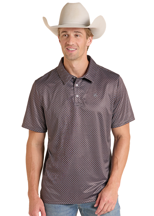 Men's Panhandle Slim Geometric Print Polo