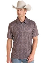 Panhandle Slim Men's Short Sleeve Polo Snap