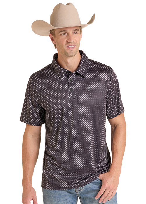 Men's Panhandle Geometric Print Polo