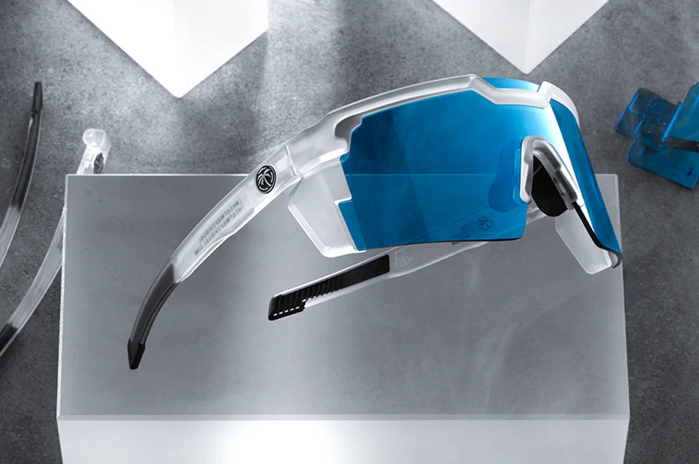 HeatWave Future Tech Sunglasses: Vapor Frost Frame Coastal Lens Z87+