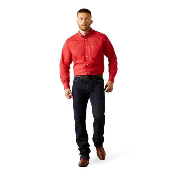 ARIAT WF Dangelo Red LS SHRT
