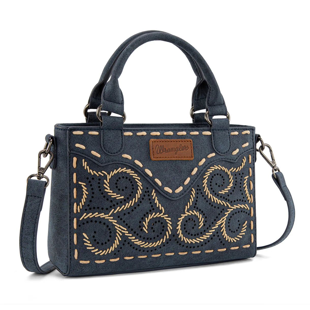 Wrangler Embroidered Swirl Mini Satchel/ Crossbody