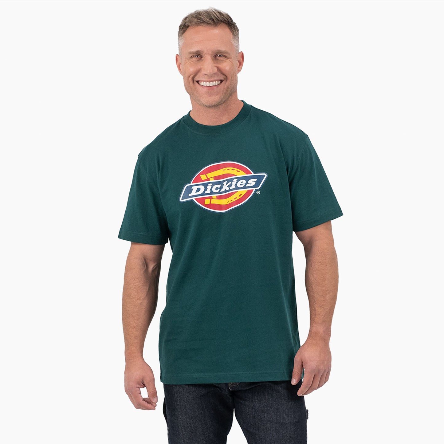 Dickies Short Sleeve Tri-Color Logo Graphic T-Shirt