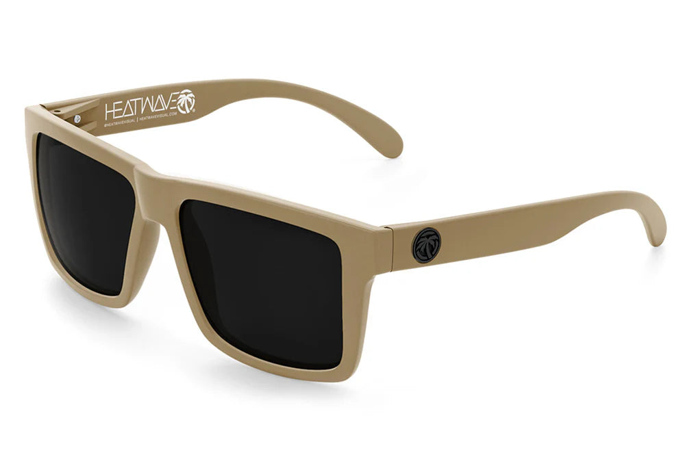 HeatWave XL VISE Z87 Sunglasses DESERT TAN: Ultra Black