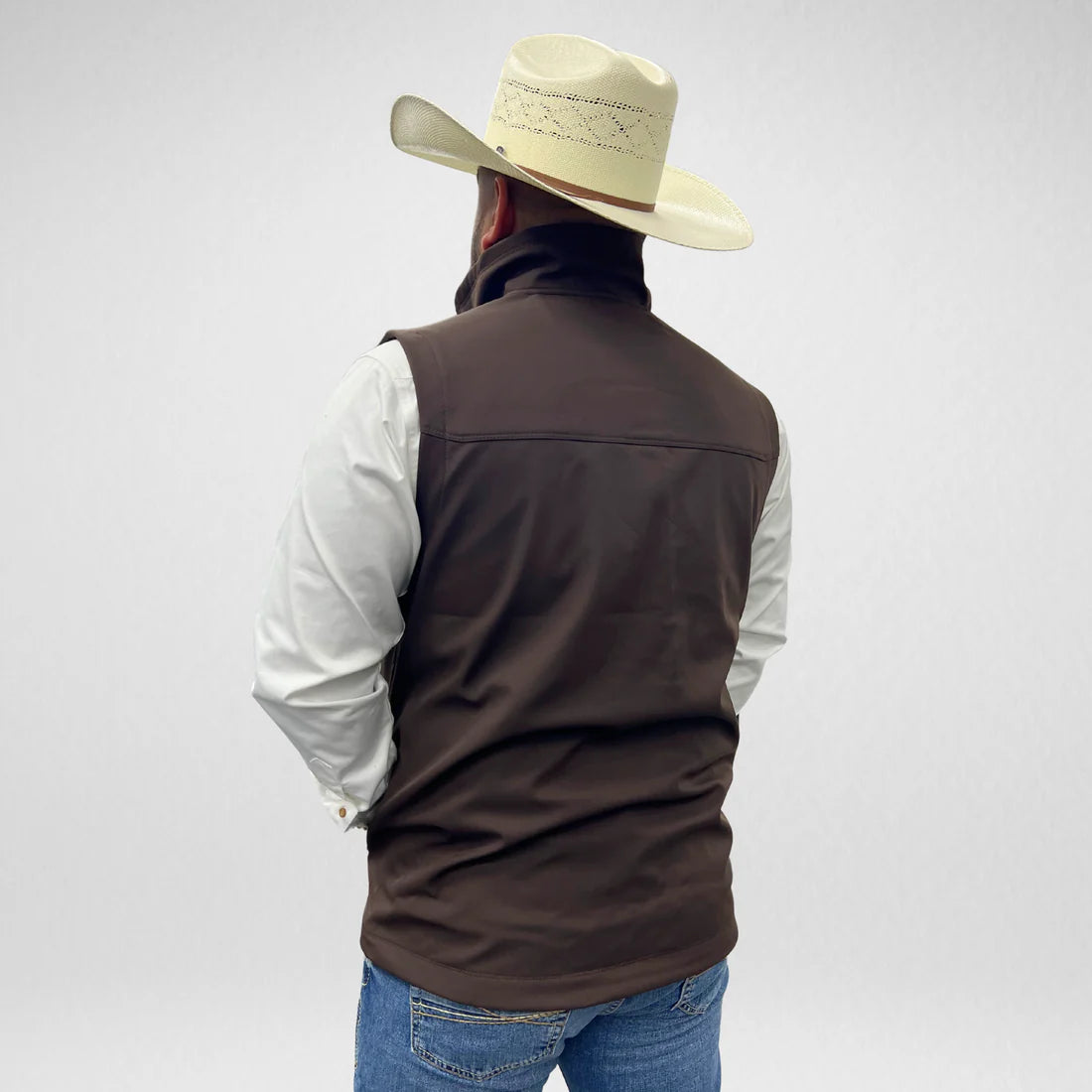 Men's APS Softshell Vest - Chocolate