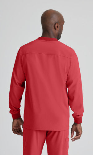 Structure 3-Pocket Crewneck Warmup Scrub Jacket